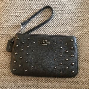 Studded Coach wristlet/clutch!